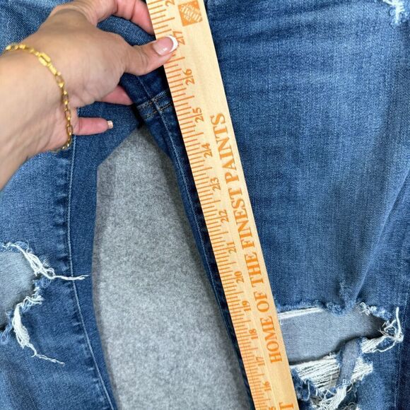 AGOLDE Sophie Distressed High Rise Skinny Crop Jeans A018-843 Size 28 - Picture 5 of 12